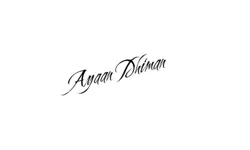 Ayaan Dhiman name signature